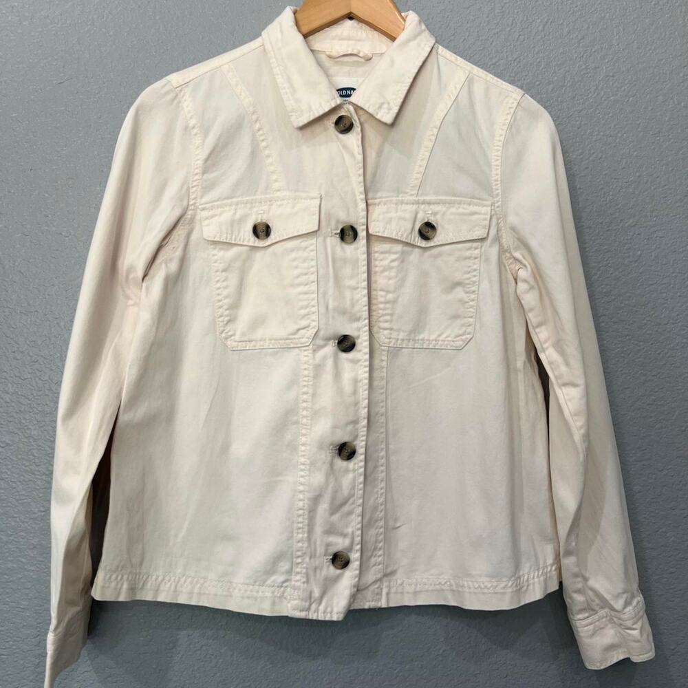 Old navy cream canvas jacket